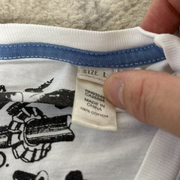 Y2K Diesel Sunglasses Light it Up T-Shirt - Picture 7 of 11